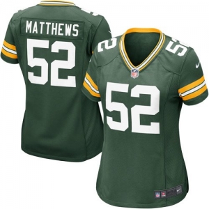 Nike Clay Matthews Green Bay Packers Women's Game Jersey - Green