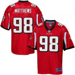 Pro Line Men's Atlanta Falcons Cliff Matthews Team Color Jersey