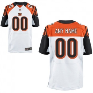 Nike Cincinnati Bengals Customized Elite Jersey - White