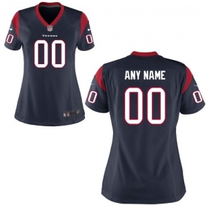 Nike Houston Texans Women's Customized Team Color Game Jersey