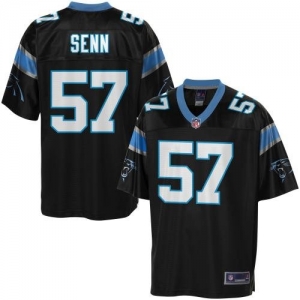 Pro Line Men's Carolina Panthers Jordan Senn Team Color Jersey