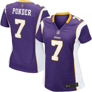 Nike Women's MInnesota Vikings Christian Ponder Game Team Color