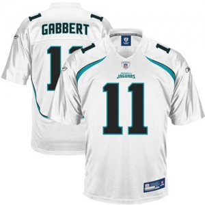 Reebok Blaine Gabbert Jacksonville Jaguars Replica Jersey - Whit