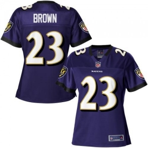 Pro Line Women's Baltimore Ravens Chykie Brown Team Color Jersey