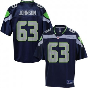 Pro Line Men's Seattle Seahawks Rishaw Johnson Team Color Jersey