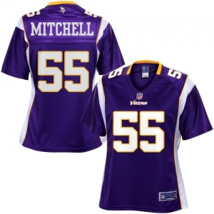 Pro Line Women's Minnesota Vikings Marvin Mitchell Team Color Je