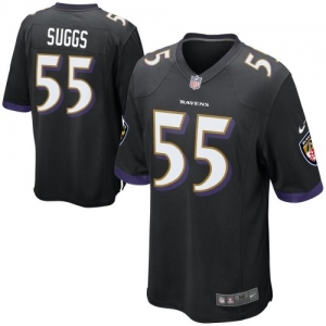 Nike Terrell Suggs Baltimore Ravens Youth Game Jersey - Black