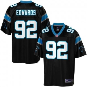 Pro Line Men's Carolina Panthers Dwan Edwards Team Color Jersey