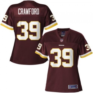 Pro Line Women's Washington Redskins Richard Crawford Team Color