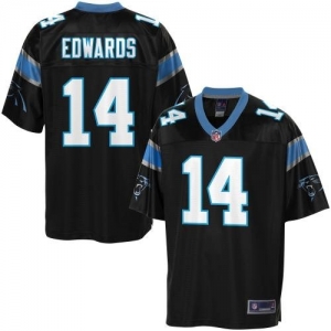 Pro Line Men's Carolina Panthers Armanti Edwards Team Color Jers