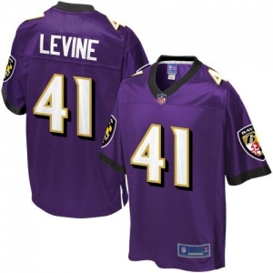 Pro Line Men's Baltimore Ravens Anthony Levine Team Color Jersey