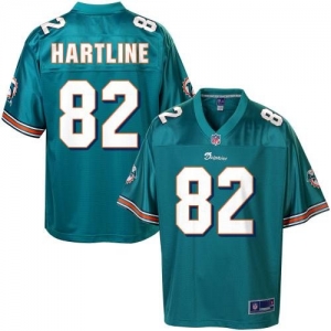 Pro Line Men's Miami Dolphins Brian Hartline Team Color Jersey