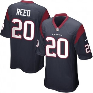 Nike Ed Reed Houston Texans Game Jersey - Navy Blue