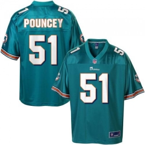 Pro Line Men's Miami Dolphins Mike Pouncey Team Color Jersey