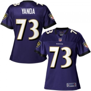 Pro Line Women's Baltimore Ravens Marshal Yanda Team Color Jerse