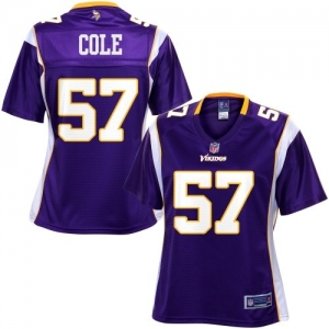 Pro Line Women's Minnesota Vikings Audie Cole Team Color Jersey