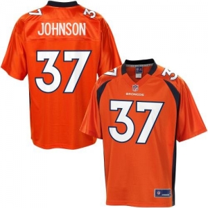 Pro Line Men's Denver Broncos Jeremiah Johnson Team Color Jersey