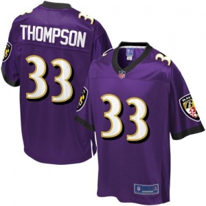 Pro Line Men's Baltimore Ravens Christian Thompson Team Color Je