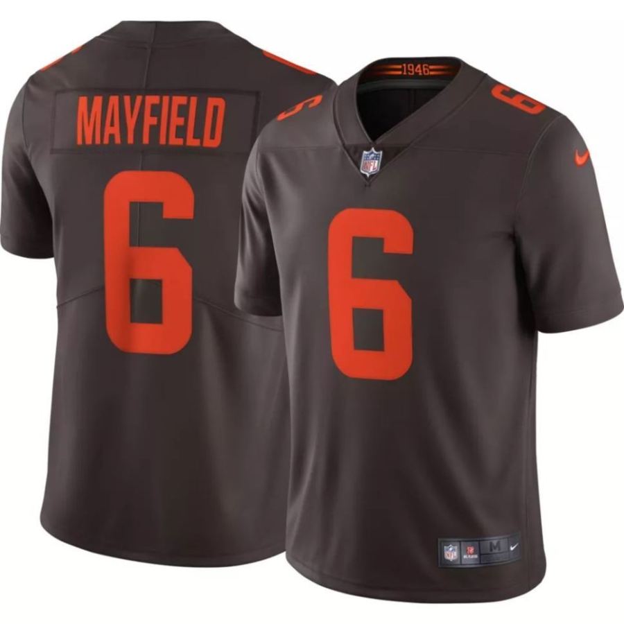 Nike Men's Cleveland Browns Baker Mayfield #6 Brown Limited Jers