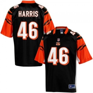 Pro Line Men's Cincinnati Bengals Clark Harris Team Color Jersey