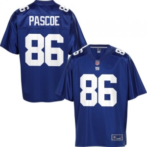 Pro Line Men's New York Giants Bear Pascoe Team Color Jersey