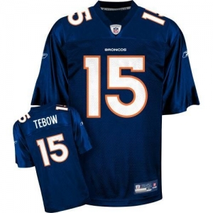 Reebok Denver Broncos Tim Tebow Youth Navy Blue Replica Jersey