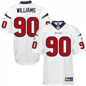 Reebok NFL Equipment Mario Williams Houston Texans Authentic Jer