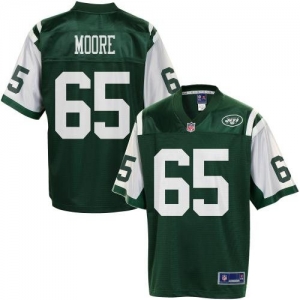 Pro Line Men's New York Jets Brandon Moore Team Color Jersey