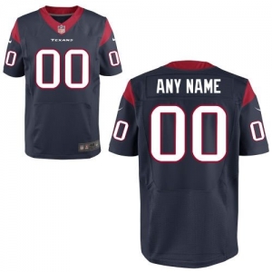 Nike Houston Texans Customized Elite Jersey - Navy Blue