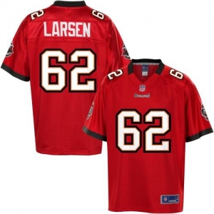 Pro Line Men's Tampa Bay Buccaneers Ted Larsen Team Color Jersey