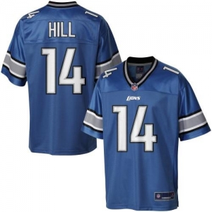 Pro Line Men's Detroit Lions Shaun Hill Team Color Jersey