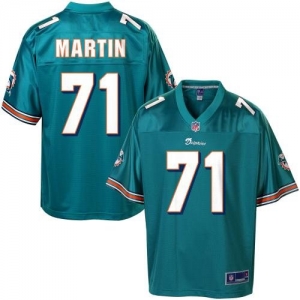 Pro Line Men's Miami Dolphins Jonathan Martin Team Color Jersey