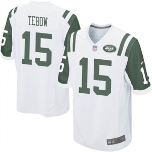 Nike New York Jets Tim Tebow Game Jersey - White