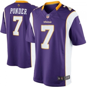 Nike Christian Ponder Minnesota Vikings Limited Jersey - Purple